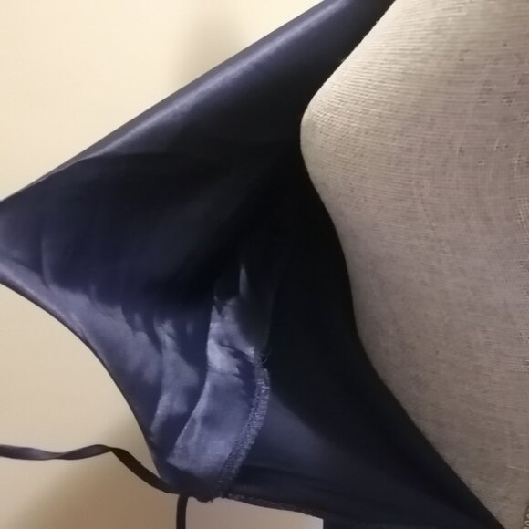 Midnight Blue Open-Back Satin Party/Occasion Dress by Zaful, BNWT - Picture 11 of 12